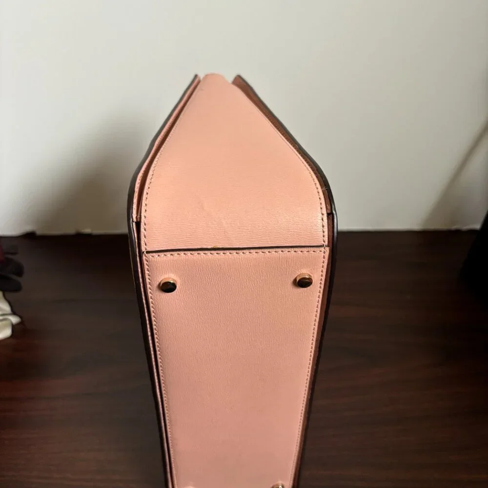 KATE SPADE Connie Medium Pink Triple Gusset Bag Satchel/Crossbody with Wallet